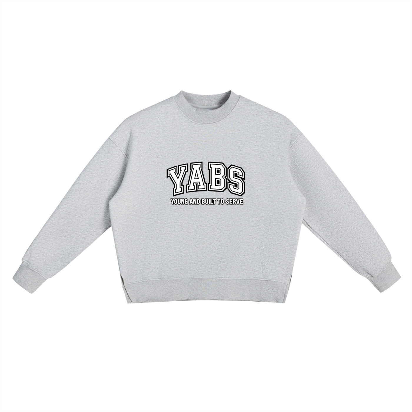 Fleece Side Slit Crewneck Sweatshirt