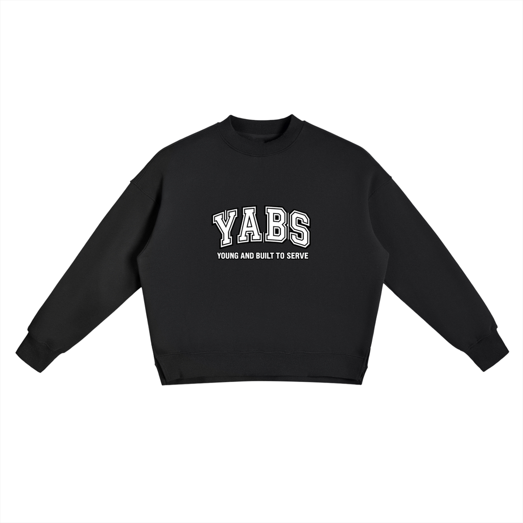 Fleece Side Slit Crewneck Sweatshirt