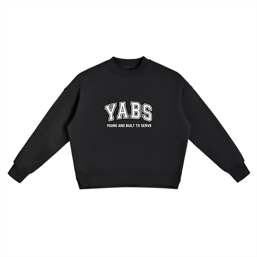 Fleece Side Slit Crewneck Sweatshirt